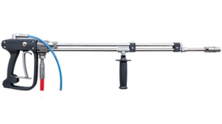 High-pressure spray guns