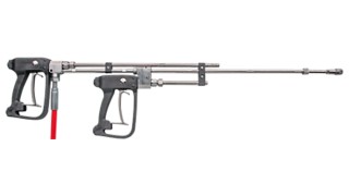 High-pressure spray guns